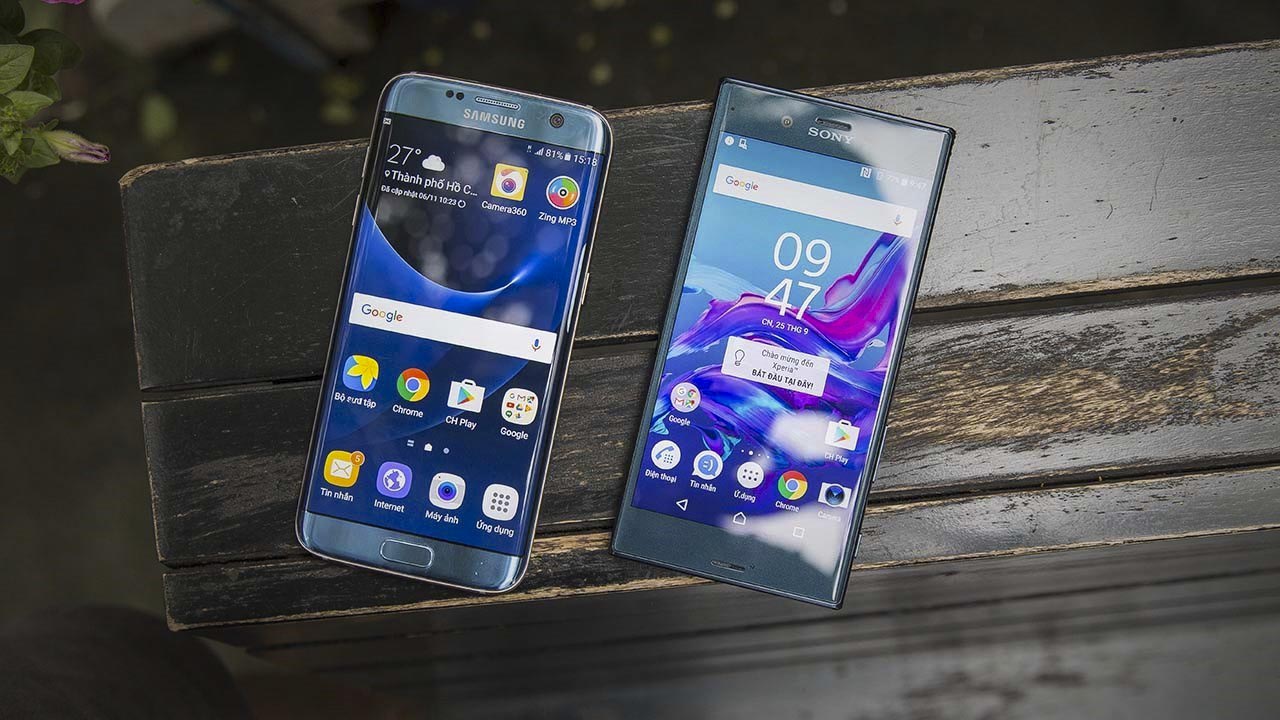 đọ dáng S7 Edge và Xperia XZ đọ dáng S7 Edge và Xperia XZ