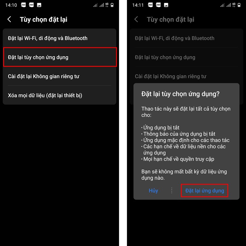 Cách reset điện thoại Android không mất dữ liệu Cách reset điện thoại Android không mất dữ liệu