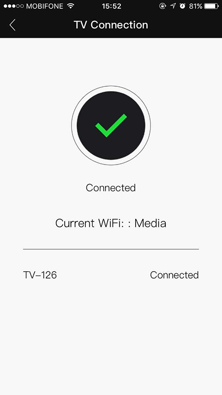 Cách dùng iPhone điều khiển tivi TCL > Kết nối với tivi