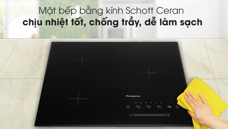 Bếp từ sử dụng mặt kính schott ceran