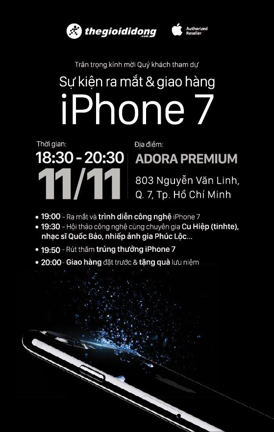 Sự kiện ra mắt iPhone 7 tại Việt Nam tới đây sẽ có gì nổi bật?