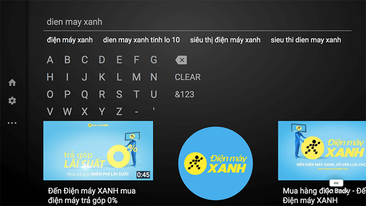 Dùng chuột trên tivi