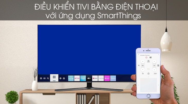 Điều khiển Smart Tivi Samsung 4K 55 inch UA55TU8500 bằng điện thoại dễ dàng 