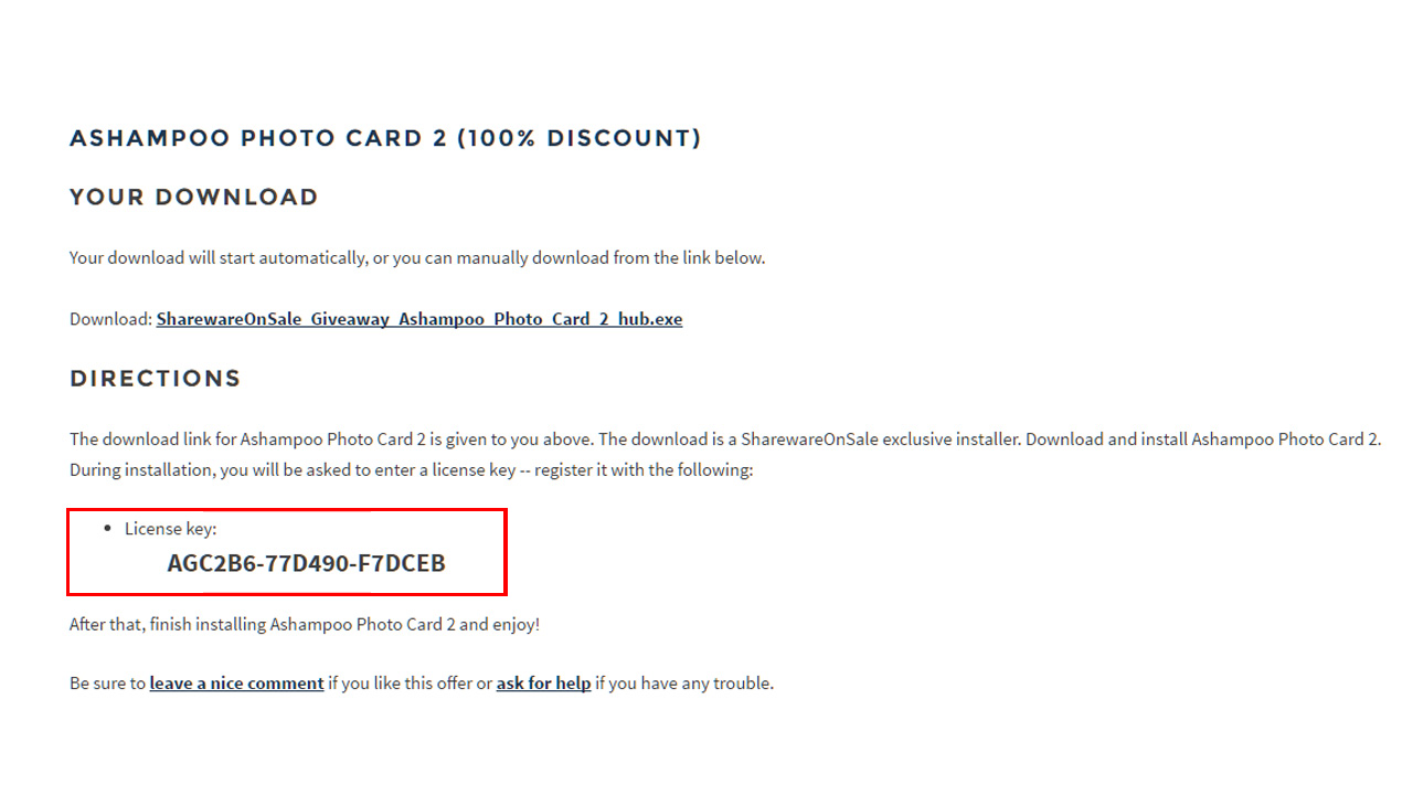 tải Ashampoo Photo Card