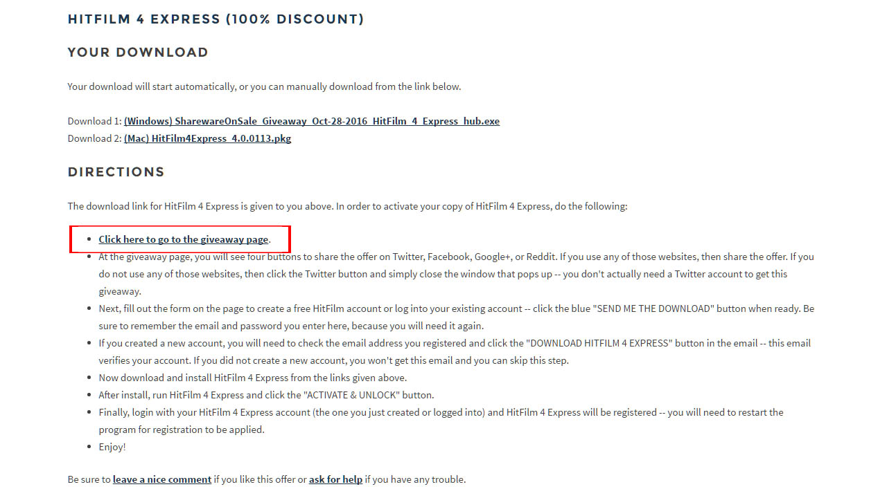 tải HitFilm Express