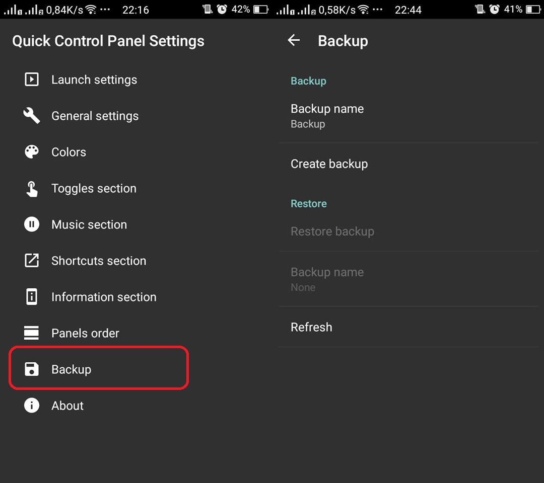 Control center