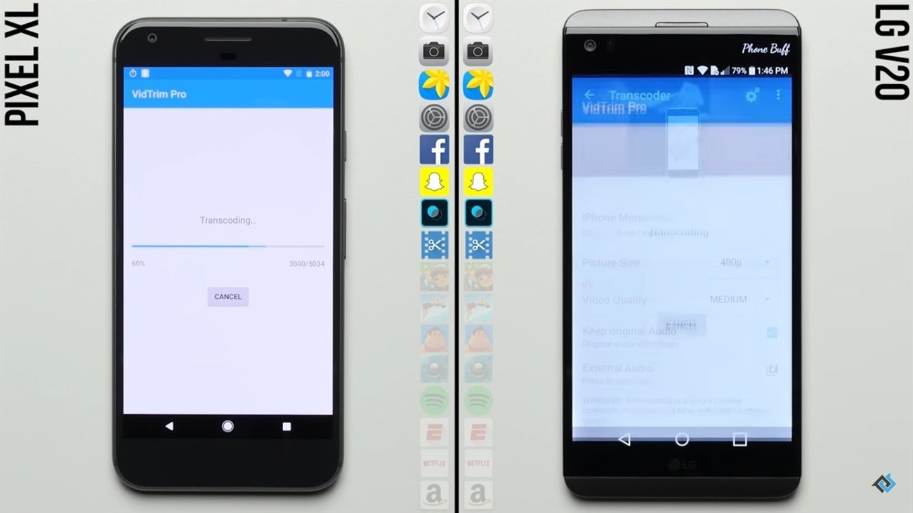 Đọ tốc độ xử lý ứng dụng giữa Google Pixel XL và LG V20, kết quả rất bất ngờ