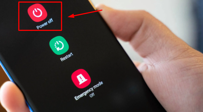 Tắt nguồn hoàn điện thoại.