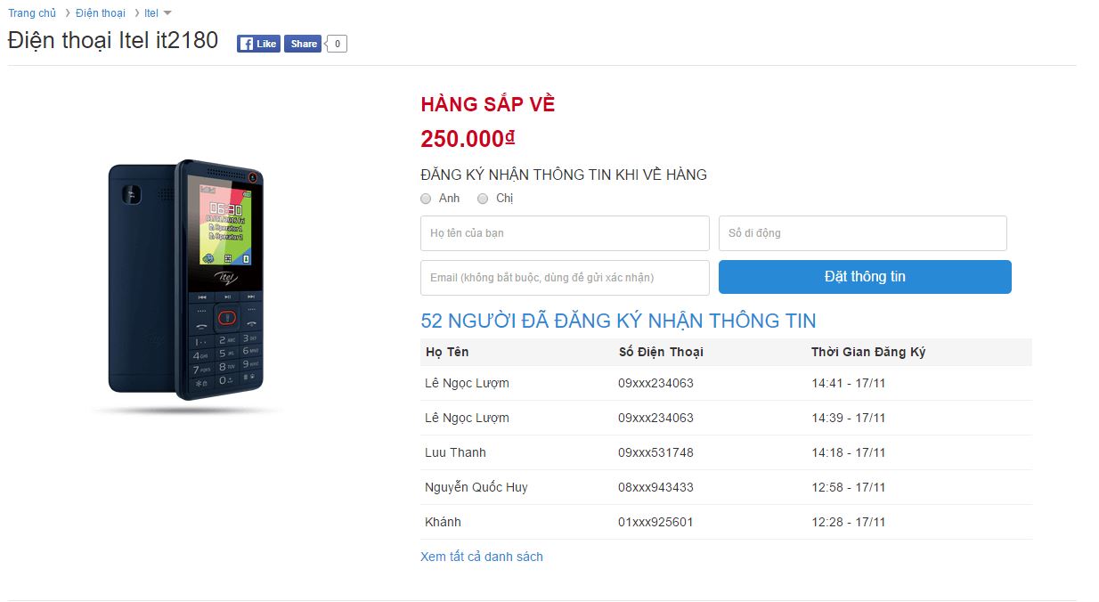 Điện thoại cục gạch 2 SIM, có cả camera selfie 1.3 MP giá 250 ngàn sắp lên kệ