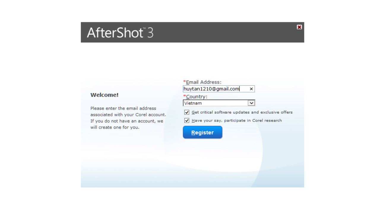 tải Corel AfterShot 3