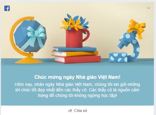Sự phát triển của công nghệ đã giúp cho việc chúc mừng Ngày Nhà giáo Việt Nam trở nên dễ dàng hơn bao giờ hết. Hãy khám phá những hình ảnh đặc biệt của các trang Facebook và Zalo dành riêng cho ngày lễ này. Bạn sẽ cảm thấy thật tuyệt vời khi nhận được những lời chúc tốt đẹp đầy cảm xúc.