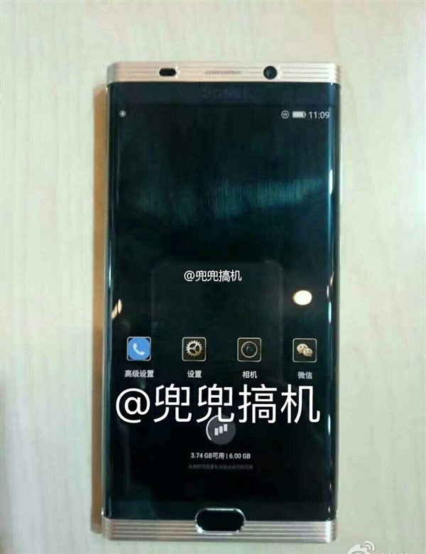 Xuất hiện smartphone Gionee màn hình cong, camera kép, mặt sau bằng da ấn tượng