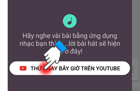 Cách hiển thị lời bài hát khi nghe nhạc bằng YouTube trên điện thoại Android