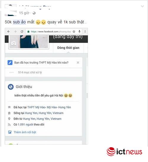 Hàng loạt tài khoản Facebook hot mất lượt theo dõi
