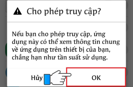 Chọn OK