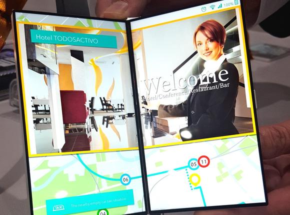 Japan Display ra mắt màn hình smartphone có thể gấp mở như cuốn sách