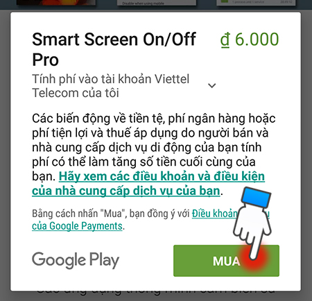 Cách mua ứng dụng trên Play Store không cần thẻ Visa