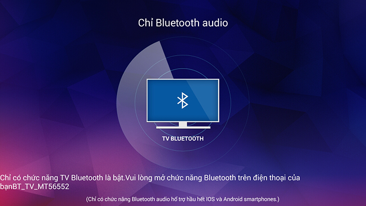 Cách phát nhạc từ điện thoại lên Smart tivi TCL 2016 bằng bluetooth > Tivi đang chờ kết nối