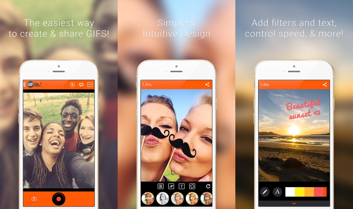 Trước khi được miễn phí, Gif Me! Camera có giá 1,99 USD