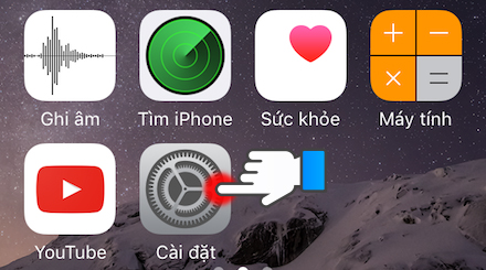 Chọn cài đặt Mẹo nhỏ giúp bạn tiết kiệm đến hơn 50% dữ liệu 3G trên iPhone > Chọn cài đặt