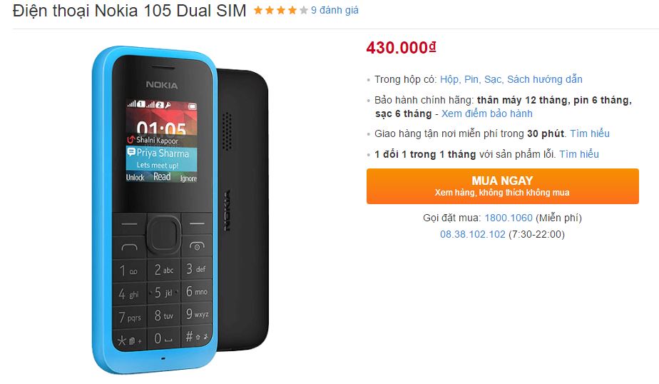 Đây là chiếc điện thoại 