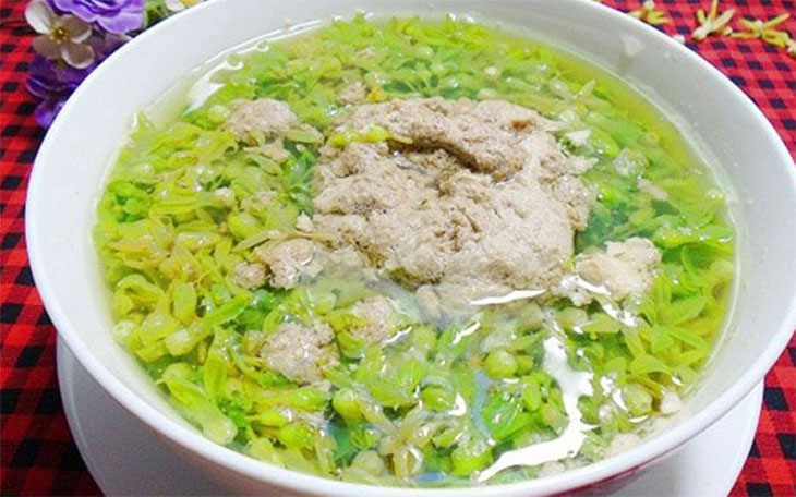 Bước 2 Thành phẩm Canh cua hoa thiên lý