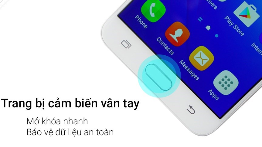 Galaxy J5 Prime trang bị cảm biến vân tay một chạm cực nhanh