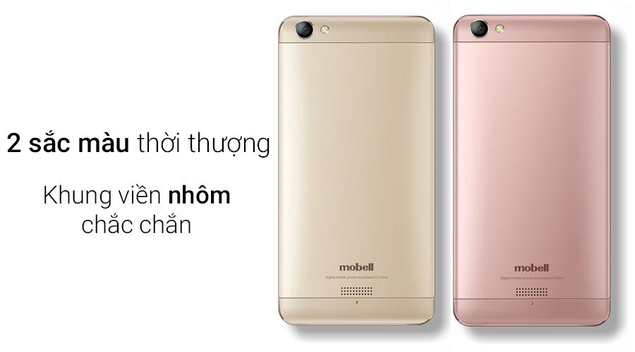 Mobell Nova i4 nổi bật với hai phiên bản màu: Vàng và vàng hồng