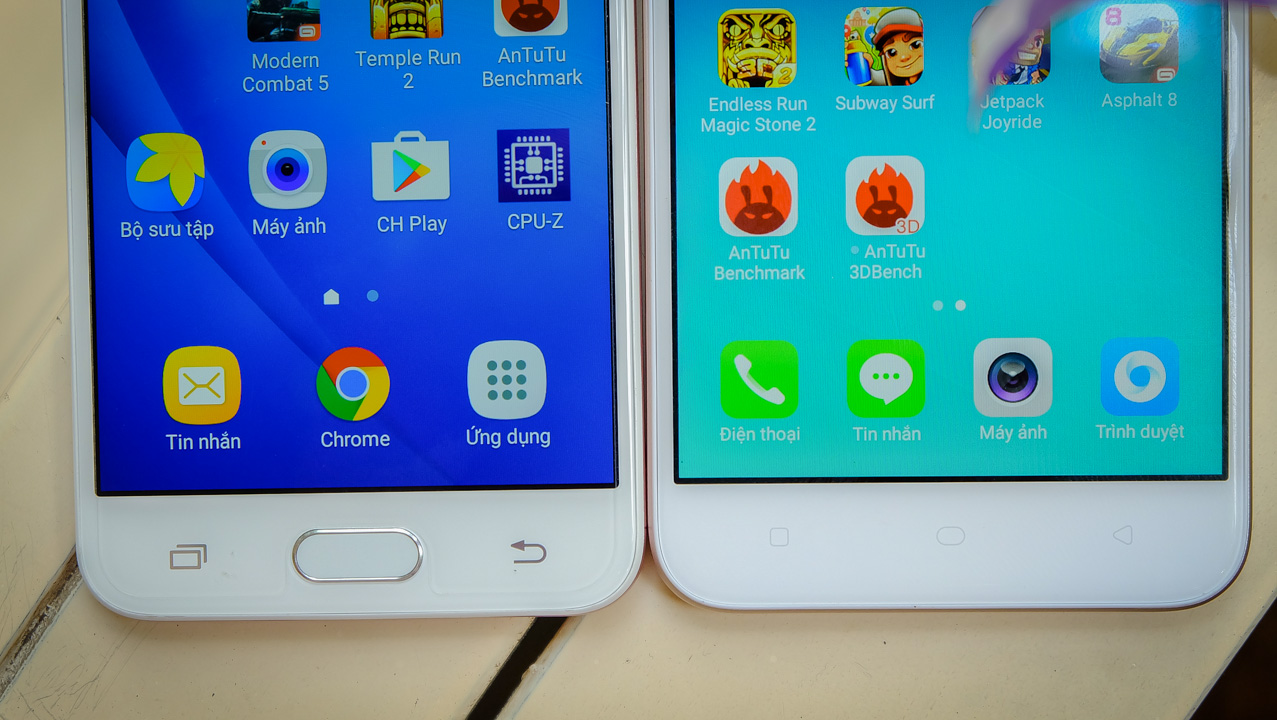 So sánh thiết kế giữa J5 Prime và Oppo A39 So sánh thiết kế giữa J5 Prime và Oppo A39