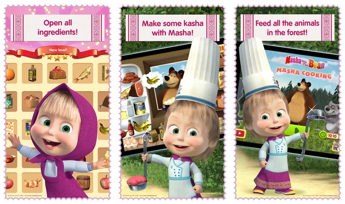 Masha Cooking dash and dinner