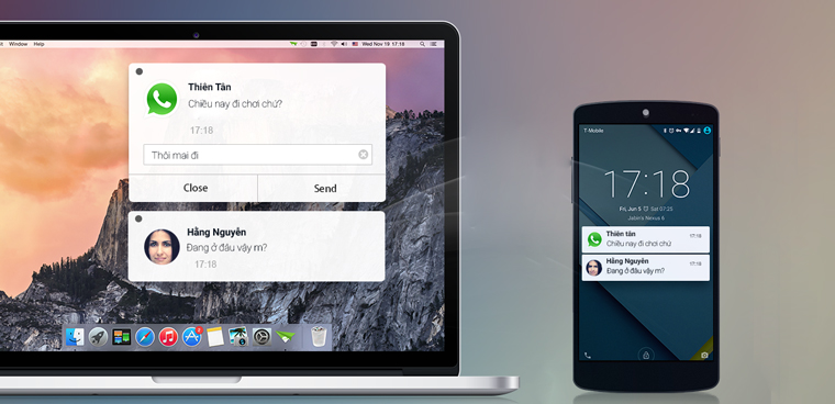 Thông báo từ smartphone Thông báo từ smartphone