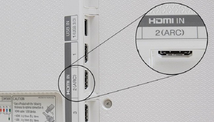 Kết nối qua cổng HDMI (ARC)