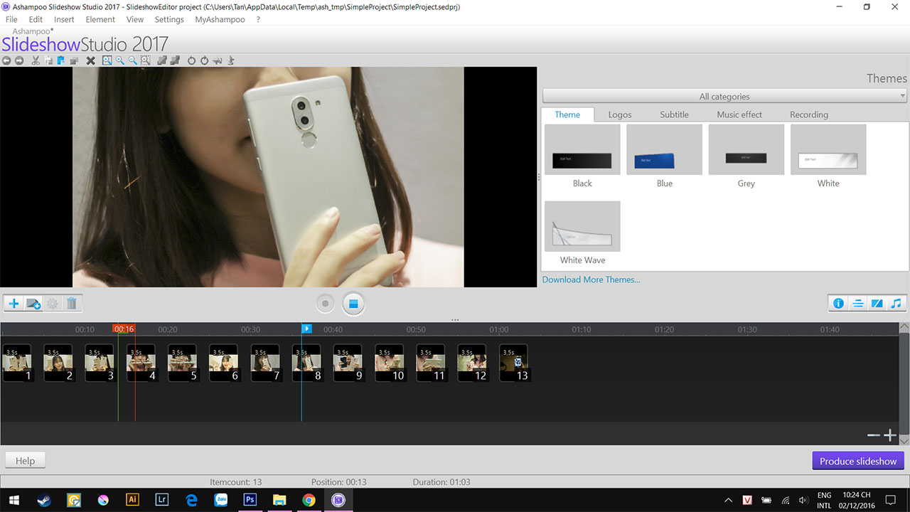 tải Ashampoo Slideshow Studio
