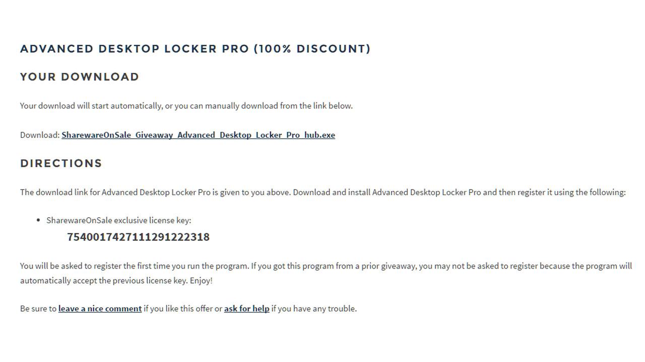tải Advanced Desktop Locker