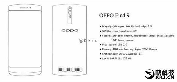 Hình ảnh rò rỉ về OPPO Find 9 Hình ảnh rò rỉ về OPPO Find 9