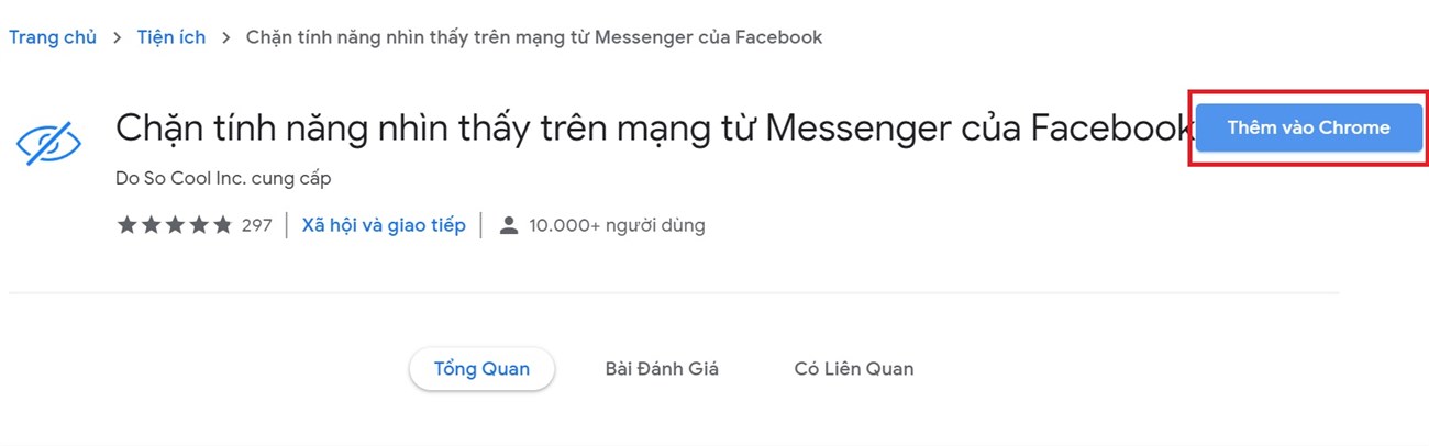 Cách đọc tin nhắn Messenger mà không hiện Đã xem trên điện thoại, laptop đơn giản > Tải tiện ích Unseen for Facebook tại đây.