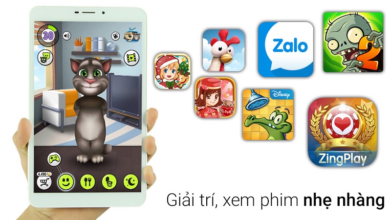 Wing S800 có màn hình IPS 8 inch (1280 x 800 pixel)