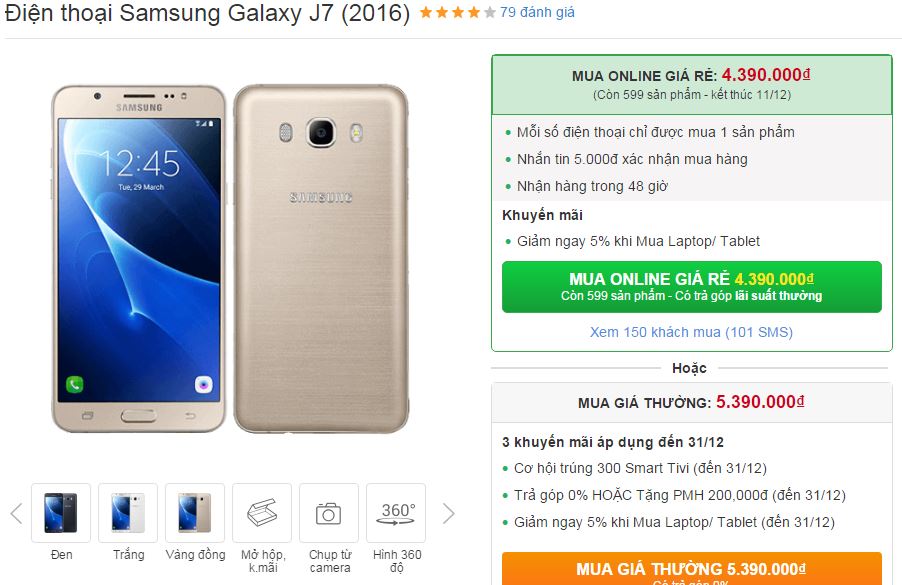 Bộ đôi Galaxy A7, Galaxy J7 2016 vừa được giảm giá cả triệu đồng