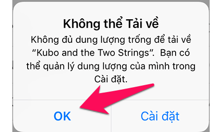 Thiếu dung lượng Mẹo giải phóng bộ nhớ iPhone mà không cần xóa dữ liệu cá nhân > Thiếu dung lượng