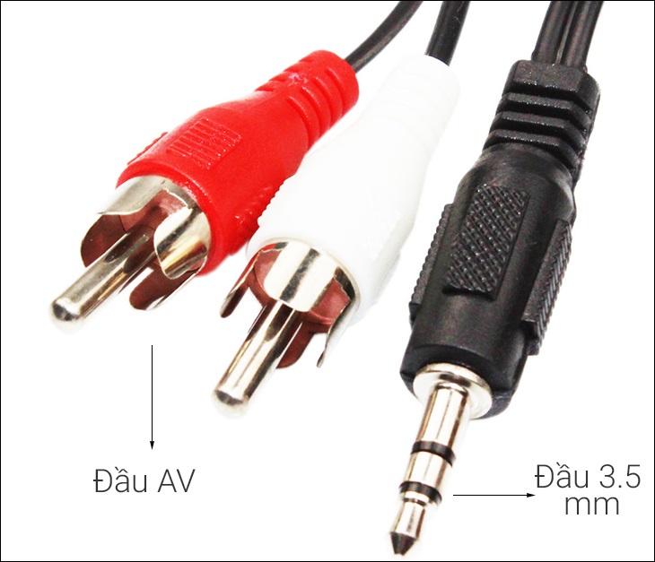 Cáp chuyển AV - jack 3.5 mm