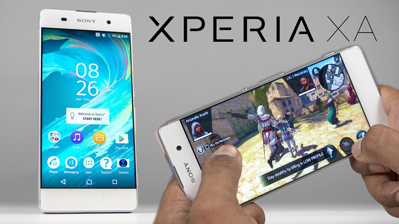 Sony Xperia XA có viền màn hình 2 bên rất mỏng