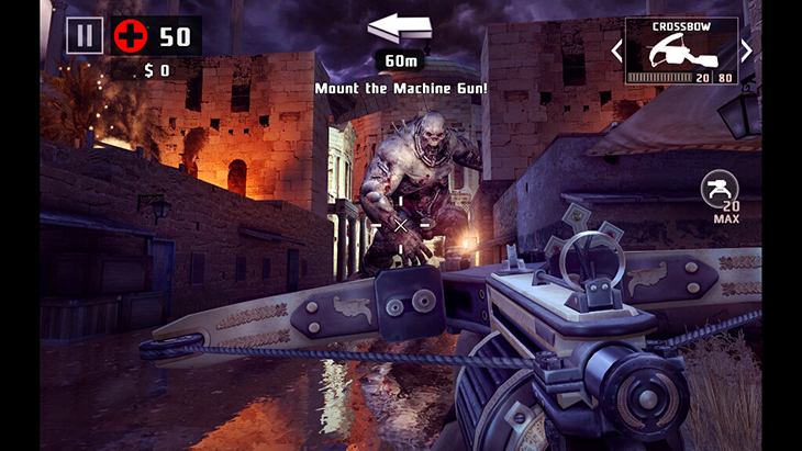 Game Dead Trigger trên Android tivi Sony