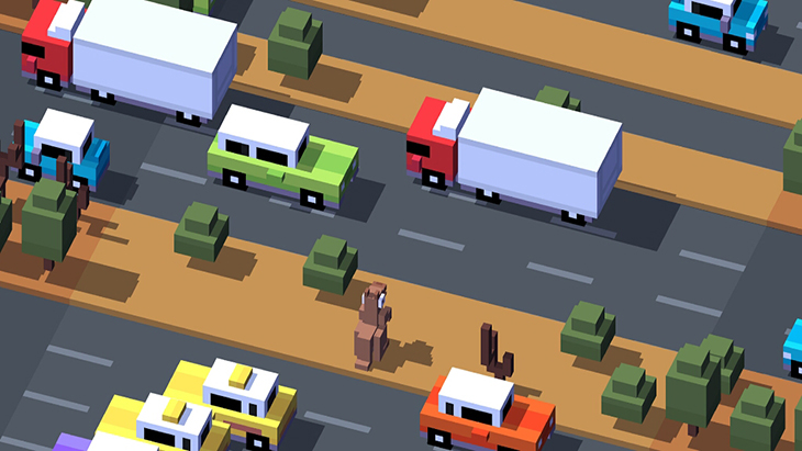 Game Crossy Road trên Android tivi Sony