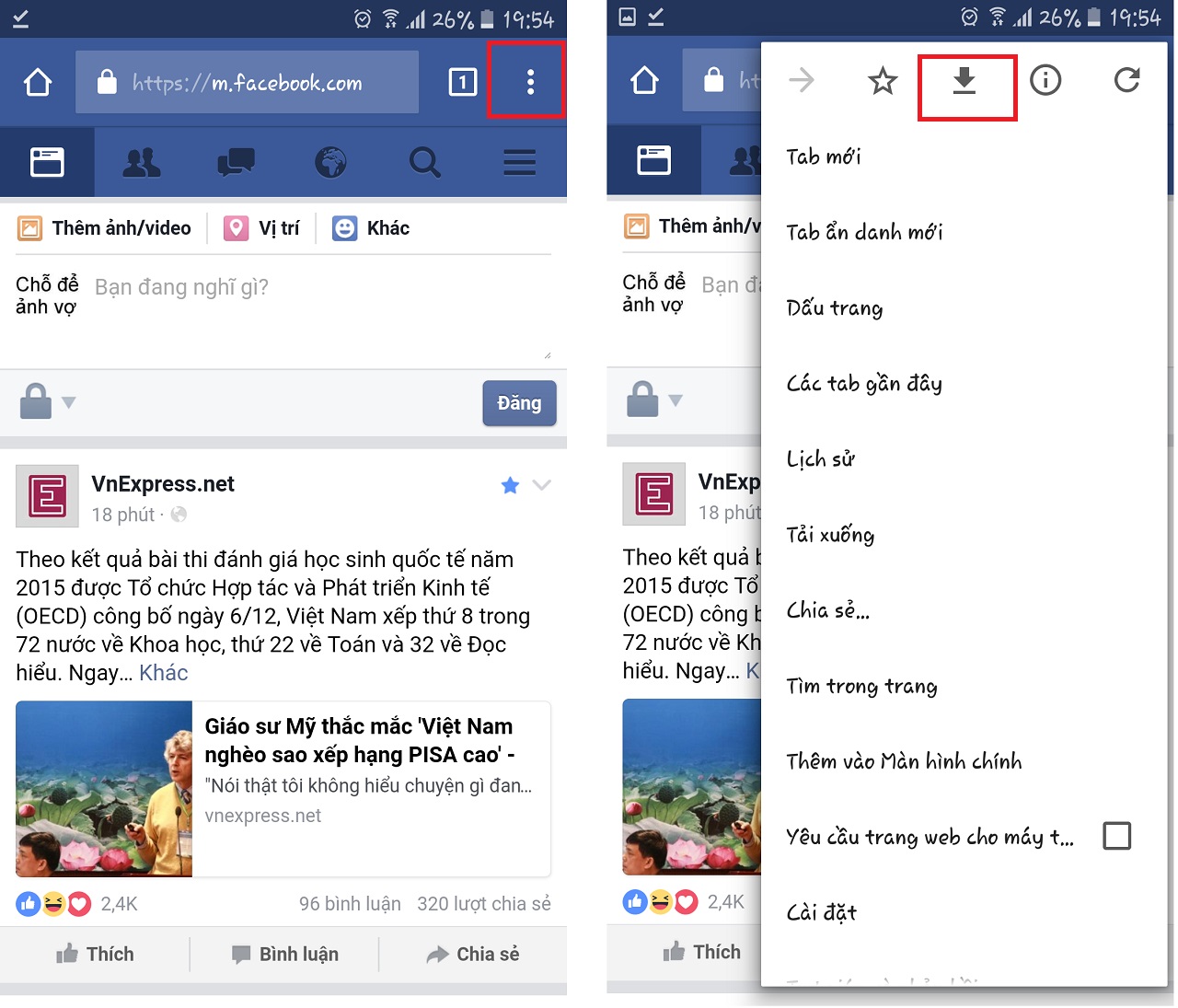 Google Chrome 55 chính thức cập bến Việt Nam, đã có thể tải video từ Facebook về điện thoại