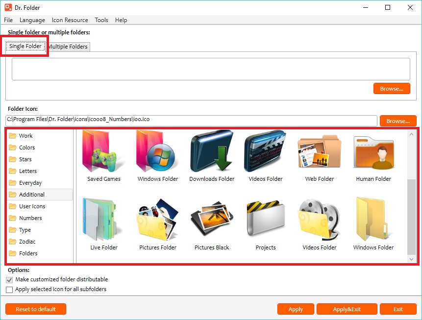 Miễn phí bản quyển Dr. Folder, phần mềm thay đổi icon cho thư mục