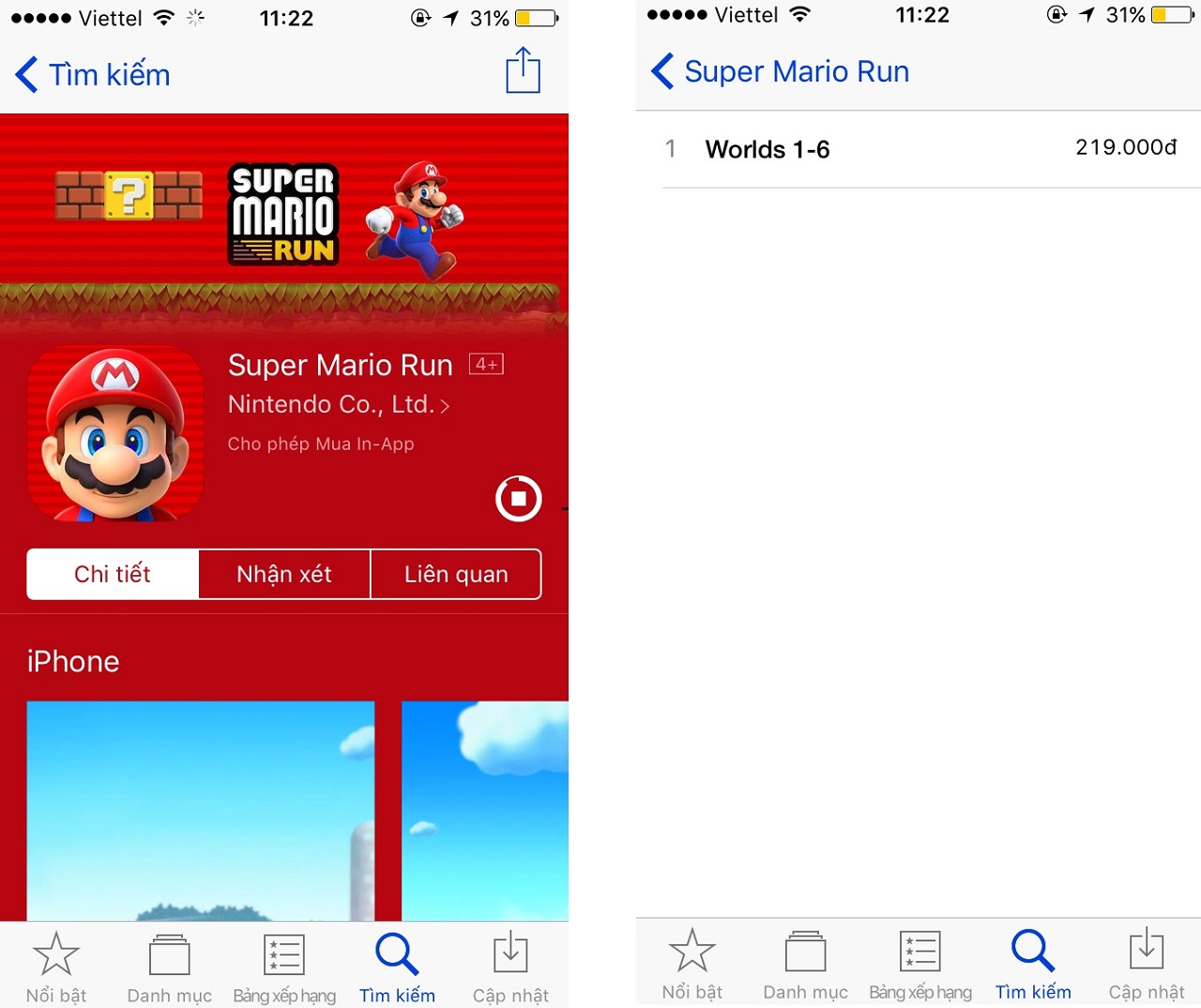 Trải nghiệm nhanh tựa game Super Mario Run, siêu phẩm Moblie mới nhất dành cho iPhone