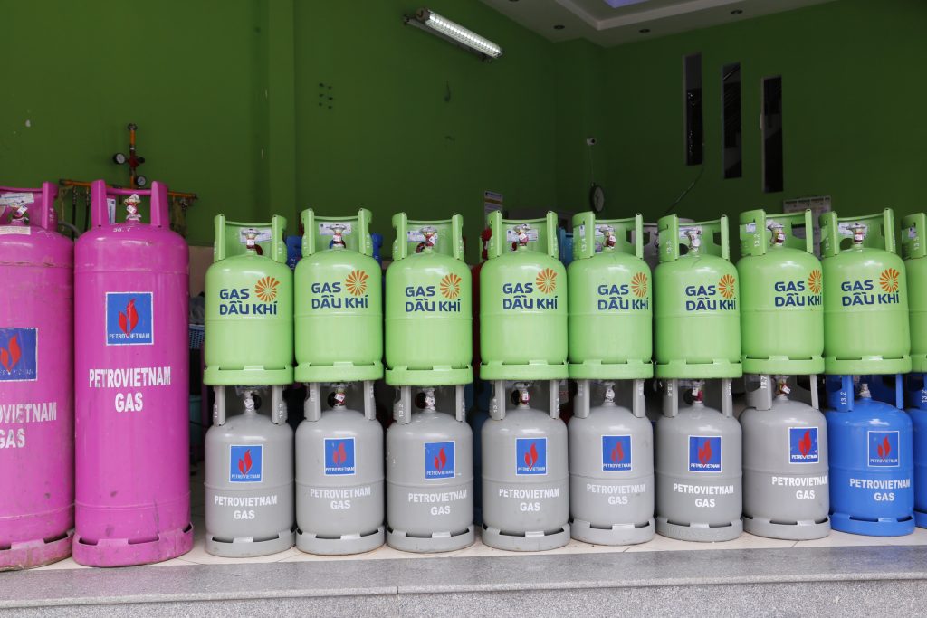 Bình gas sắp hết