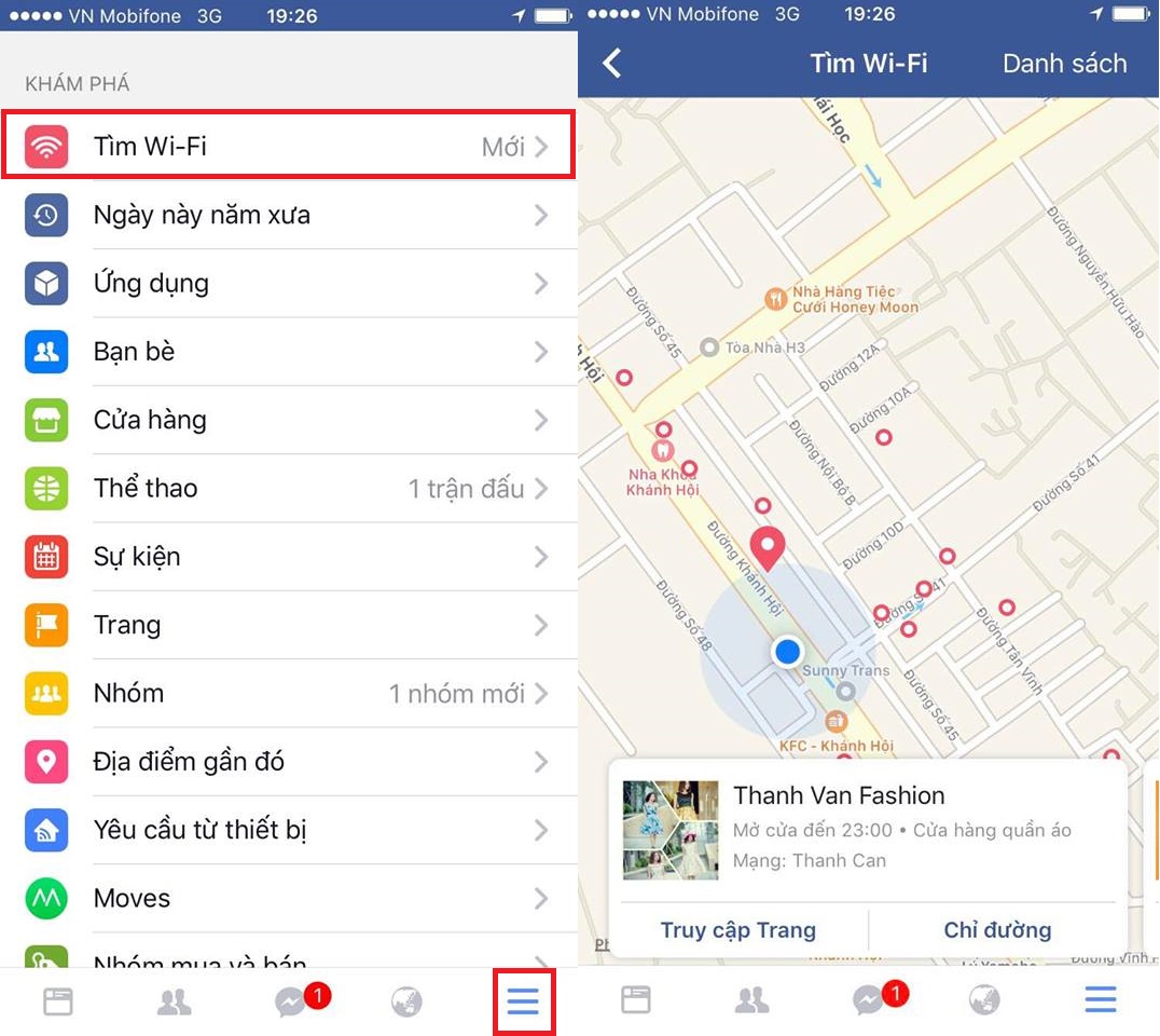 Tìm wifi dễ dàng nhờ facebook