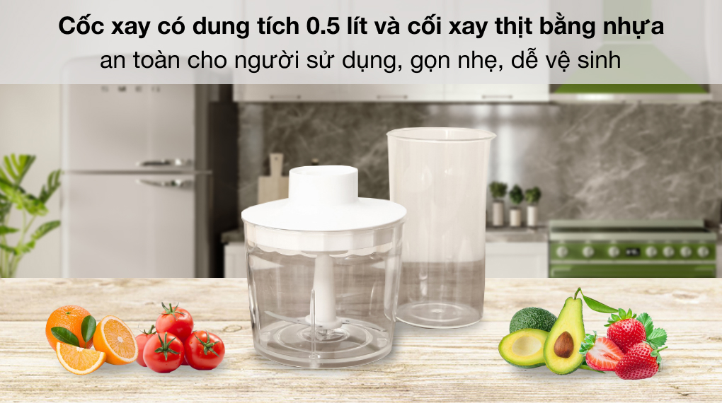 Hướng dẫn cách chọn mua máy xay cầm tay phù hợp sử dụng cho gia đình > Tìm hiểu chất liệu của máy xay sinh tố cầm tay