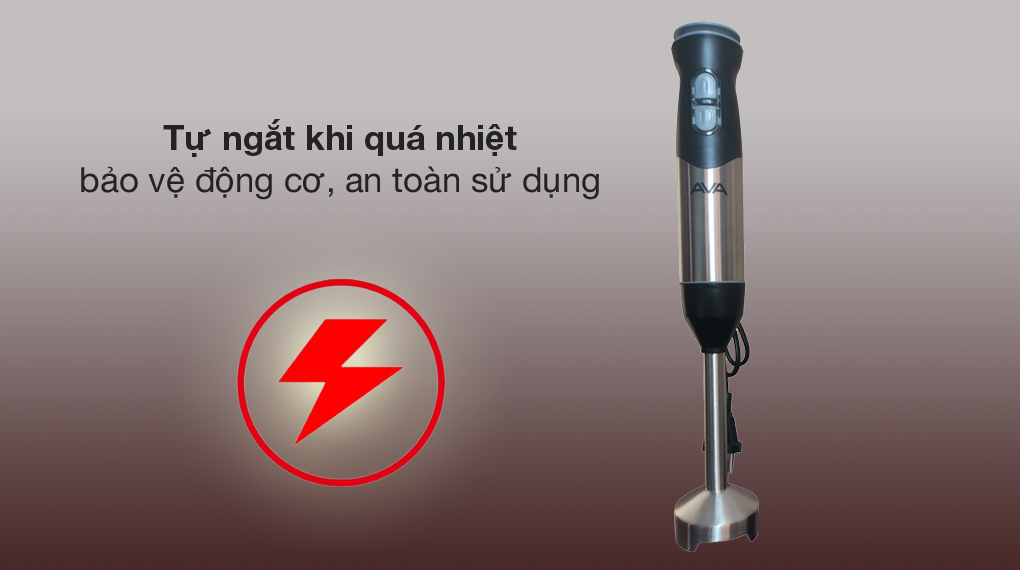 Hướng dẫn cách chọn mua máy xay cầm tay phù hợp sử dụng cho gia đình > Tính năng tự động ngắt điện khi có sự cố, chống cháy nổ